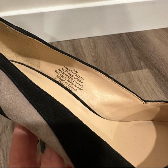 Nine West The Rocks Black, Cream and Gray Suede Heels - Picture 12 of 12